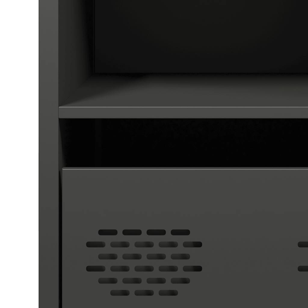 Buffet noir 35x39x73,5 cm acier laminé à froid - XIOS