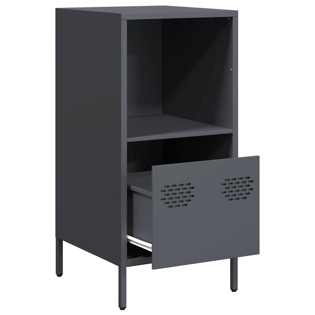 Buffet anthracite 35x39x73,5 cm acier laminé à froid - XIOS