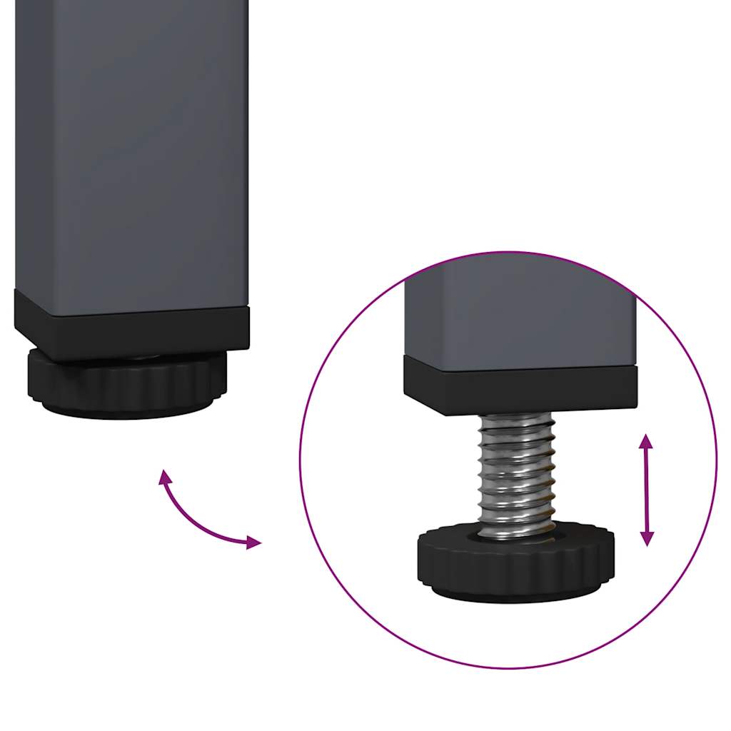 Buffet anthracite 35x39x73,5 cm acier laminé à froid - XIOS