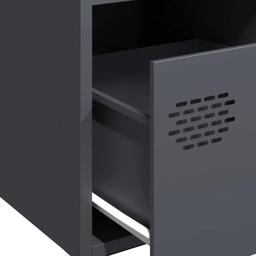 Buffet anthracite 35x39x73,5 cm acier laminé à froid - XIOS