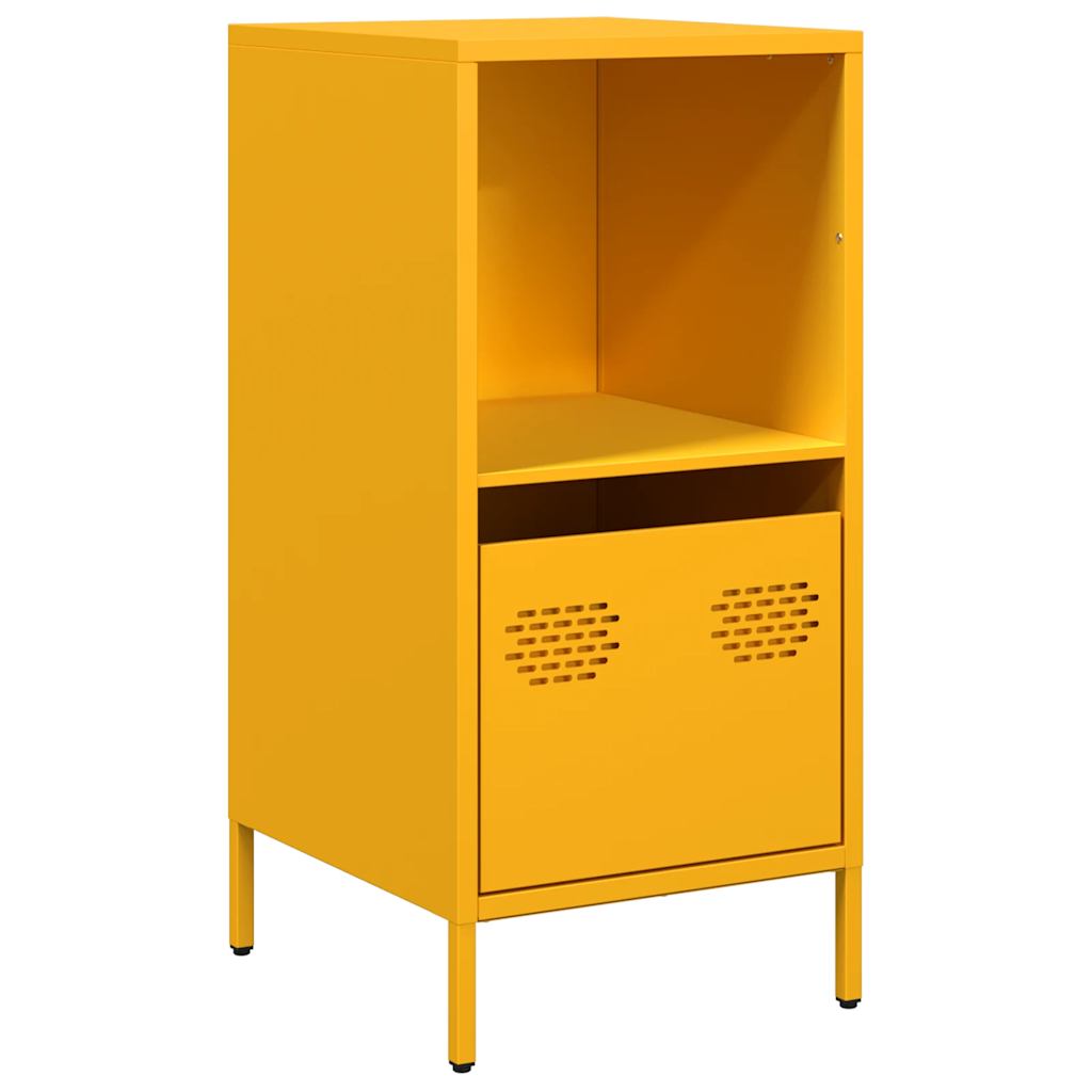 Buffet jaune moutarde 35x39x73,5 cm acier laminé à froid - XIOS