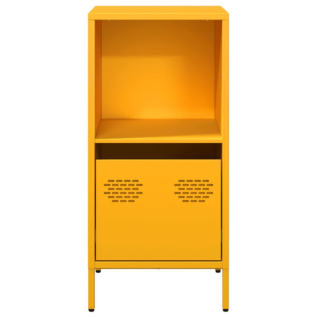 Buffet jaune moutarde 35x39x73,5 cm acier laminé à froid - XIOS