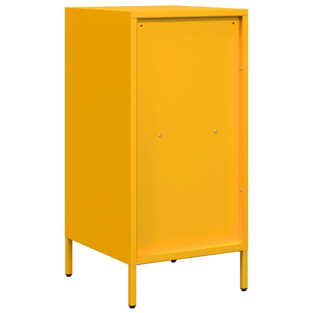 Buffet jaune moutarde 35x39x73,5 cm acier laminé à froid - XIOS