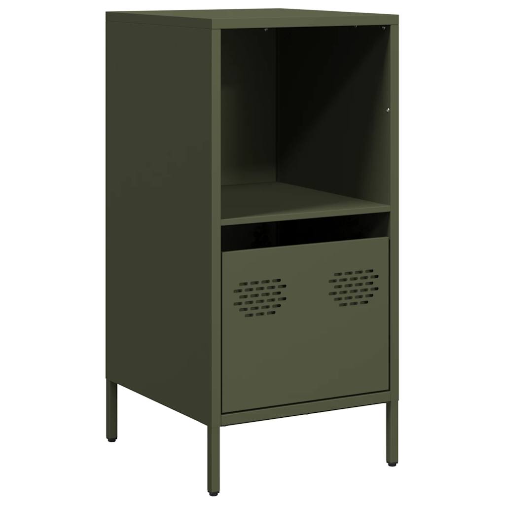 Buffet vert olive 35x39x73,5 cm acier laminé à froid - XIOS