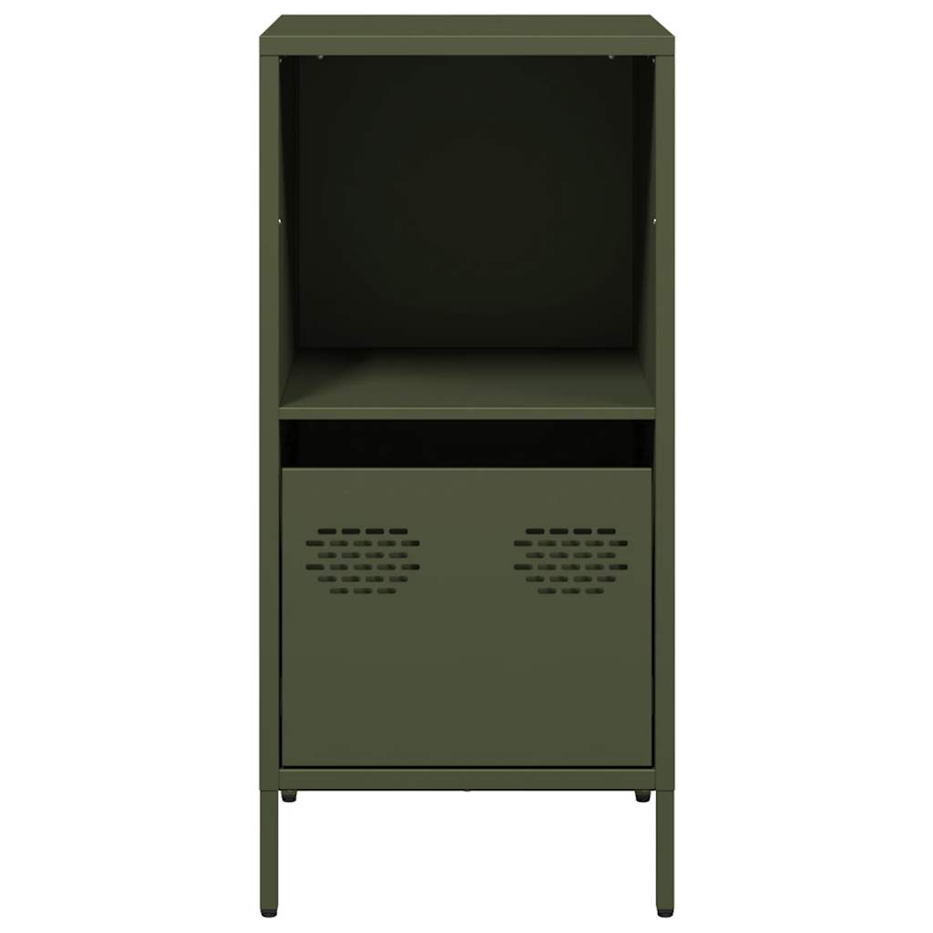 Buffet vert olive 35x39x73,5 cm acier laminé à froid - XIOS