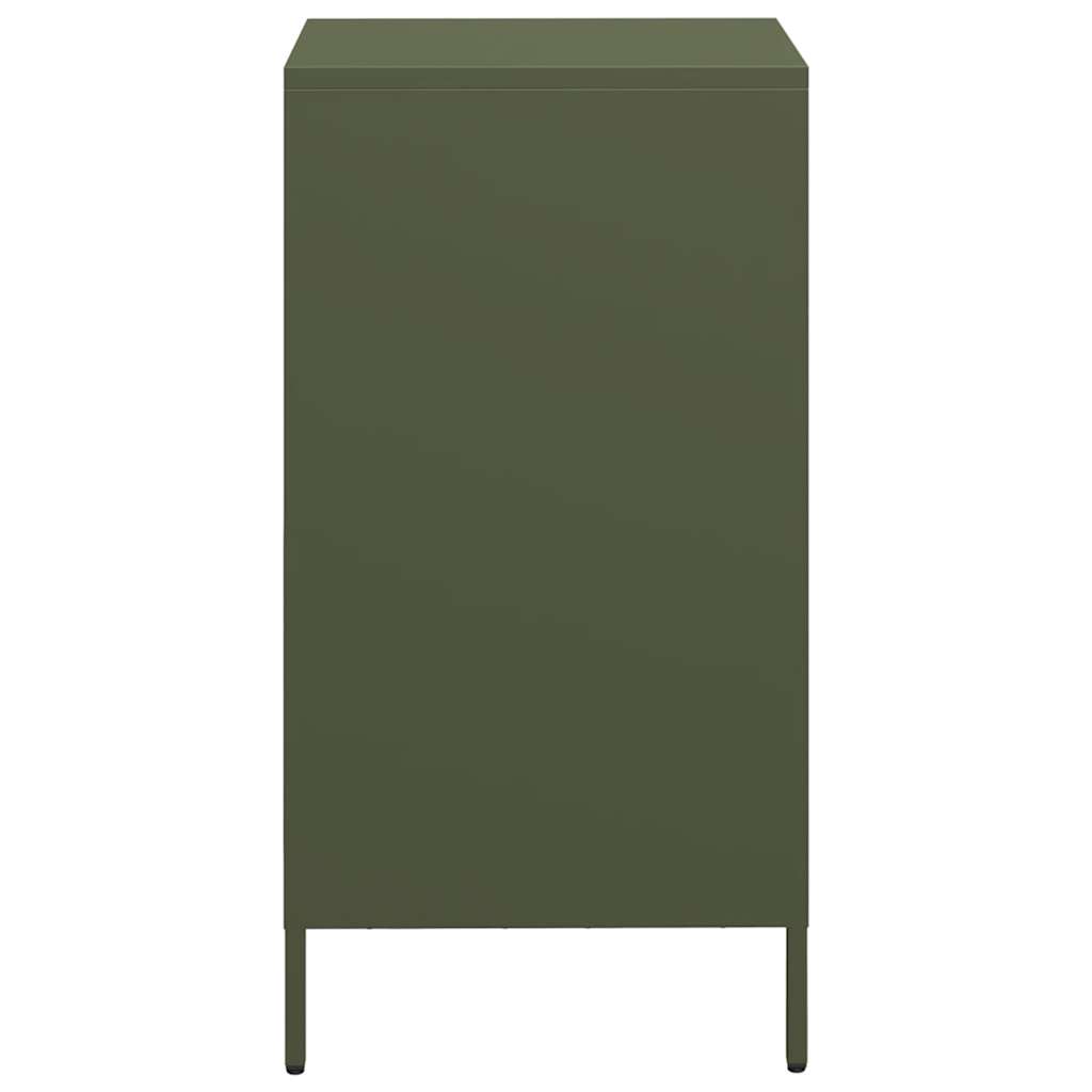 Buffet vert olive 35x39x73,5 cm acier laminé à froid - XIOS