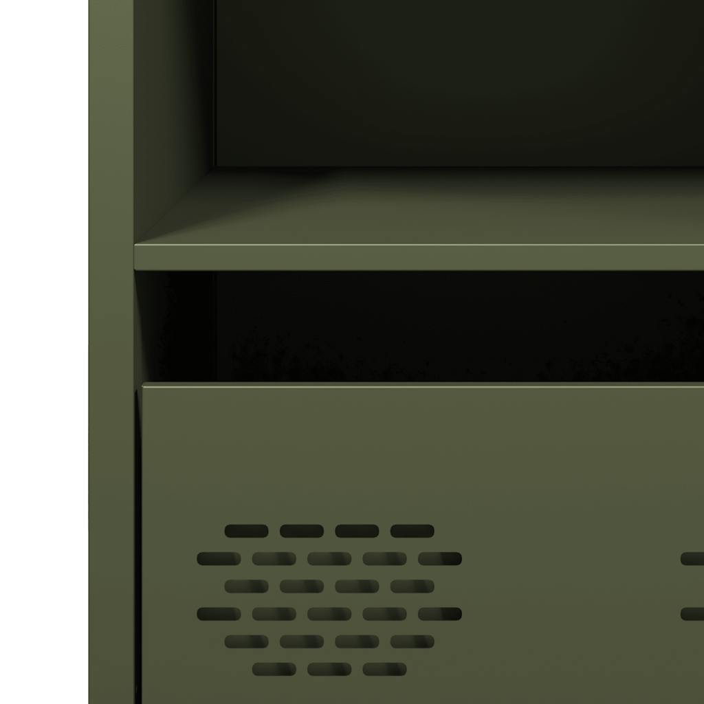 Buffet vert olive 35x39x73,5 cm acier laminé à froid - XIOS