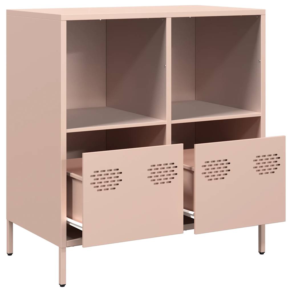 Buffet rose 68x39x73,5 cm acier laminé à froid - XIOS