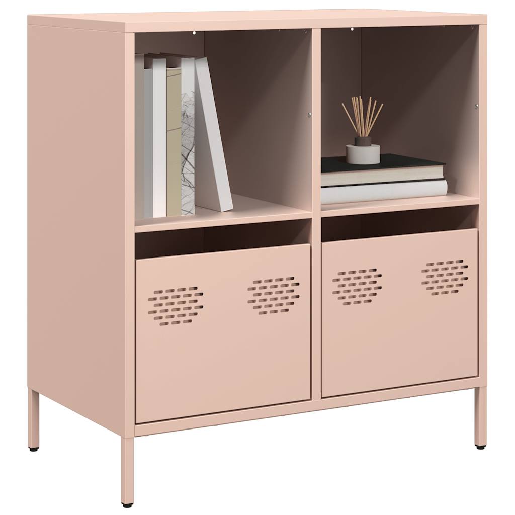 Buffet rose 68x39x73,5 cm acier laminé à froid - XIOS