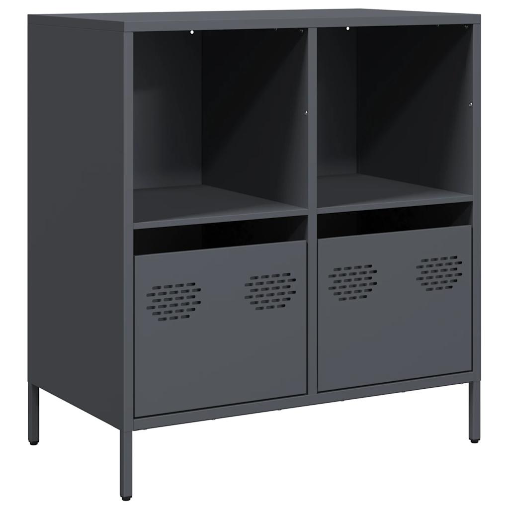 Buffet anthracite 68x39x73,5 cm acier laminé à froid - XIOS