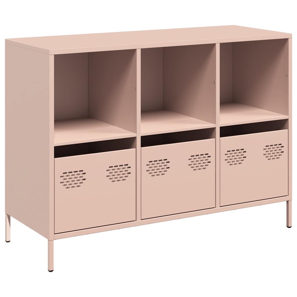 Buffet rose 101,5x39x73,5 cm acier laminé à froid - XIOS