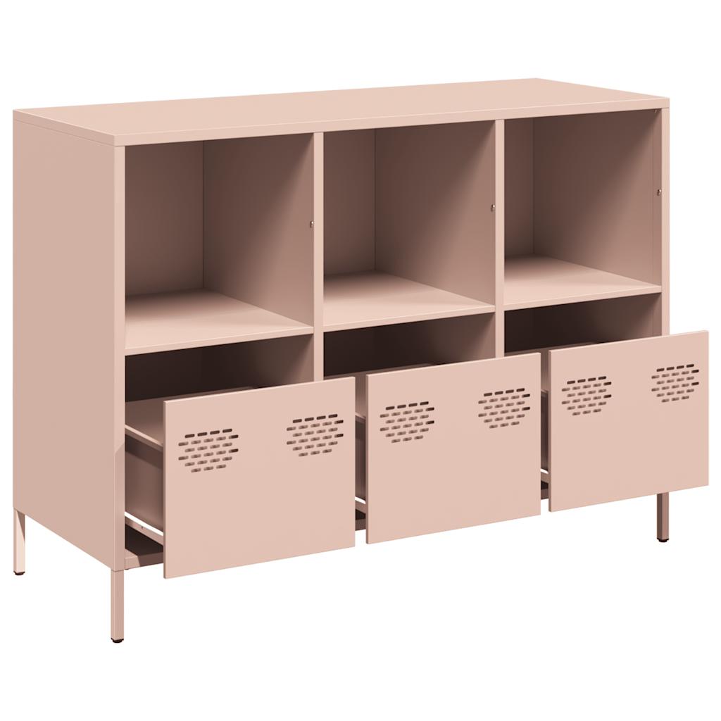 Buffet rose 101,5x39x73,5 cm acier laminé à froid - XIOS