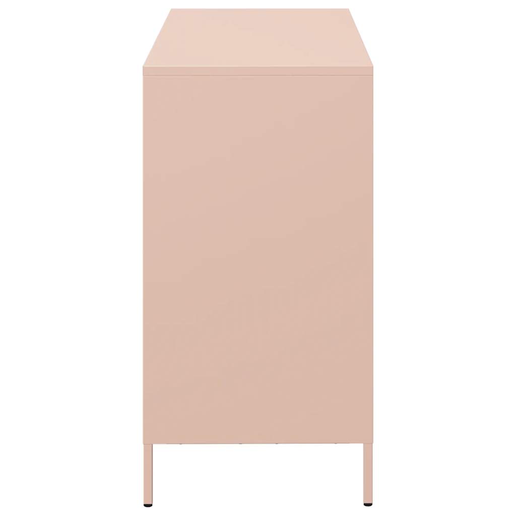 Buffet rose 101,5x39x73,5 cm acier laminé à froid - XIOS
