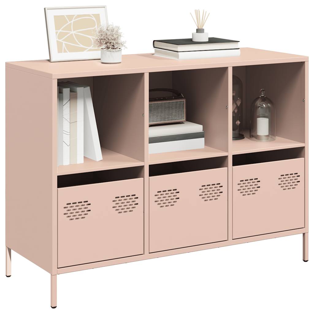 Buffet rose 101,5x39x73,5 cm acier laminé à froid - XIOS