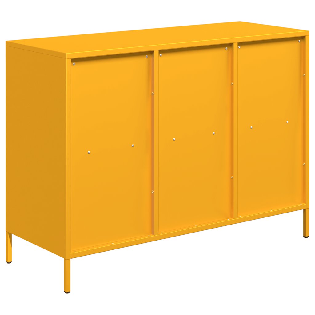 Buffet jaune moutarde 101,5x39x73,5 cm acier laminé à froid - XIOS