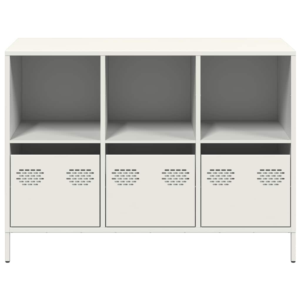 Buffet blanc 101,5x39x73,5 cm acier laminé à froid - XIOS