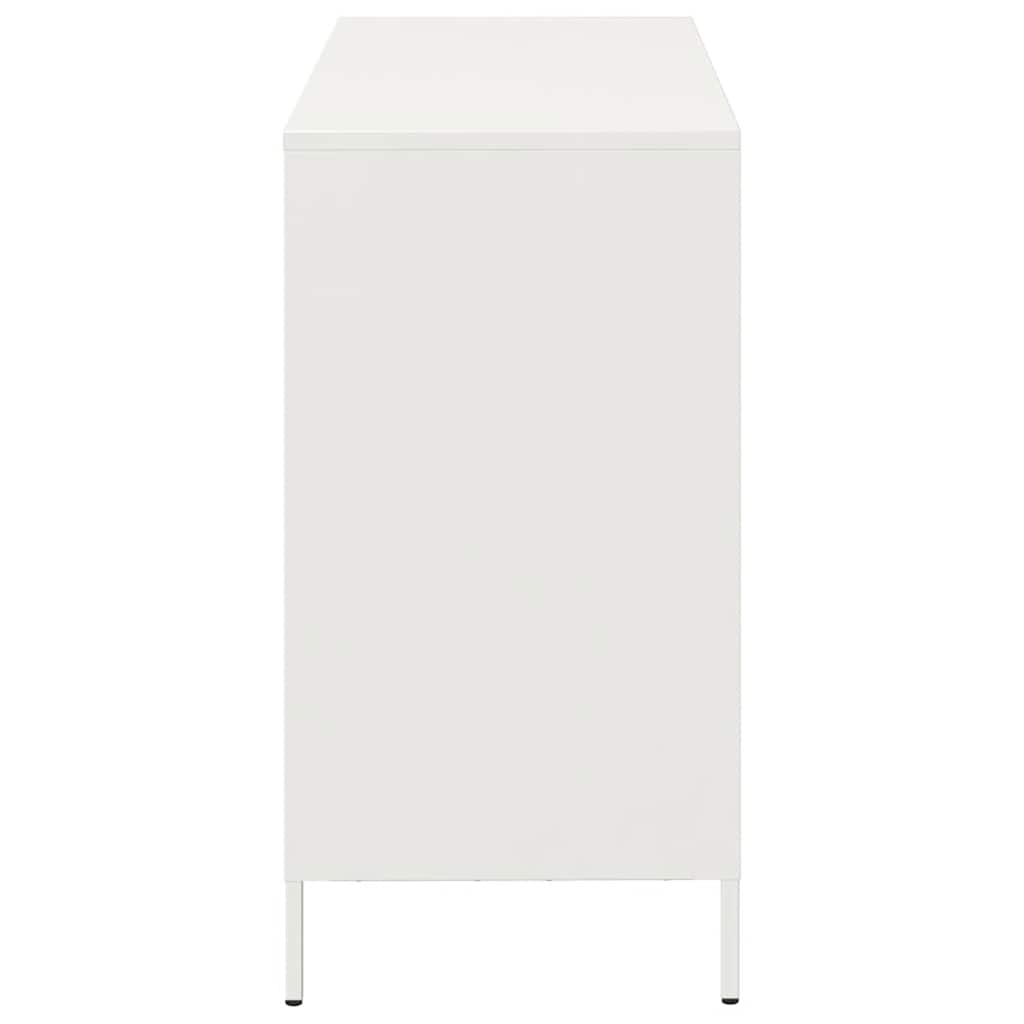 Buffet blanc 101,5x39x73,5 cm acier laminé à froid - XIOS