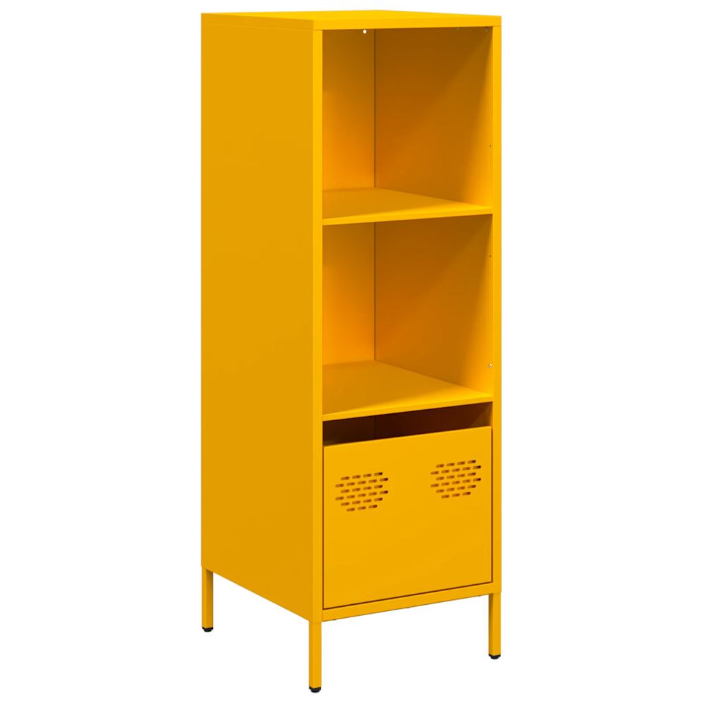 Buffet haut jaune moutarde 35x39x103,5 cm acier - XIOS