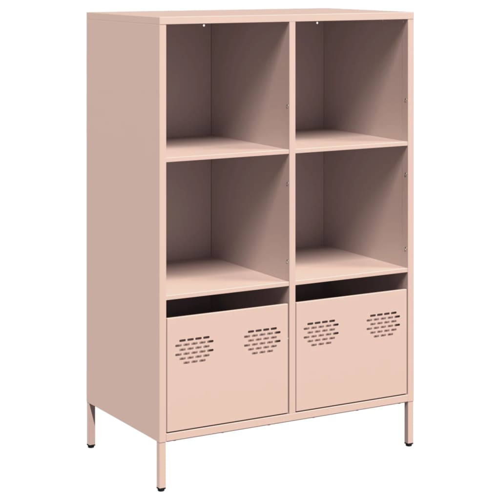 Buffet haut rose 68x39x103,5 cm acier - XIOS