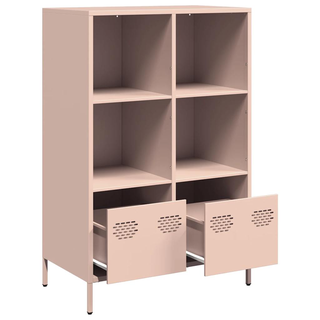 Buffet haut rose 68x39x103,5 cm acier - XIOS