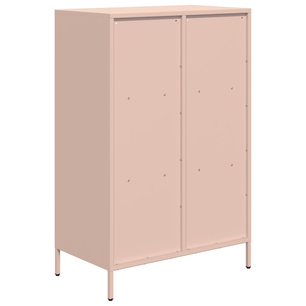 Buffet haut rose 68x39x103,5 cm acier - XIOS
