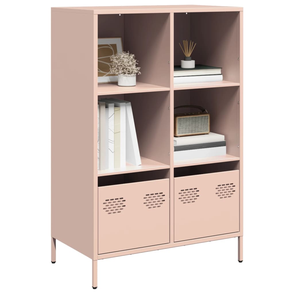 Buffet haut rose 68x39x103,5 cm acier - XIOS