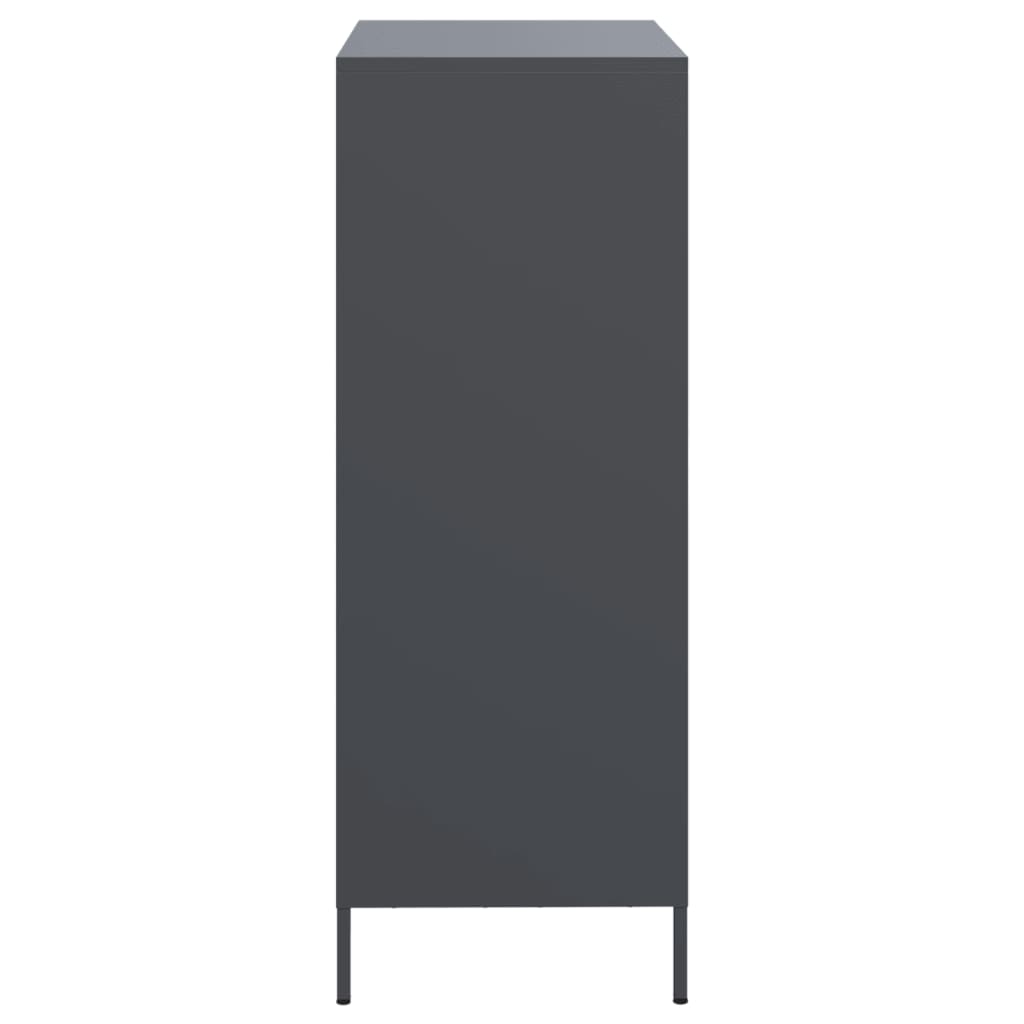 Buffet haut anthracite 68x39x103,5 cm acier - XIOS