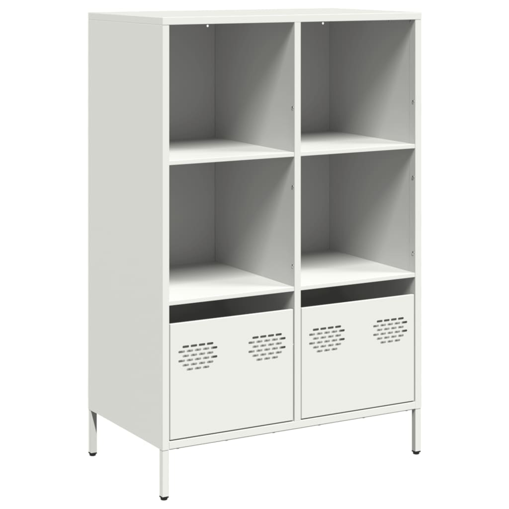 Buffet haut blanc 68x39x103,5 cm acier - XIOS