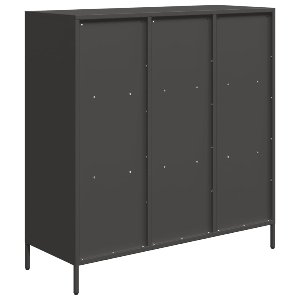 Buffet haut noir 101,5x39x103,5 cm acier - XIOS