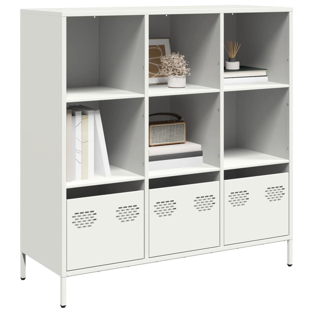 Buffet haut blanc 101,5x39x103,5 cm acier - XIOS