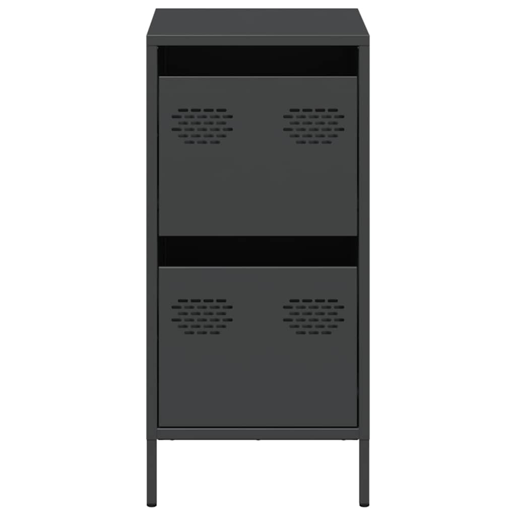 Buffet noir 35x39x73,5 cm acier laminé à froid - XIOS