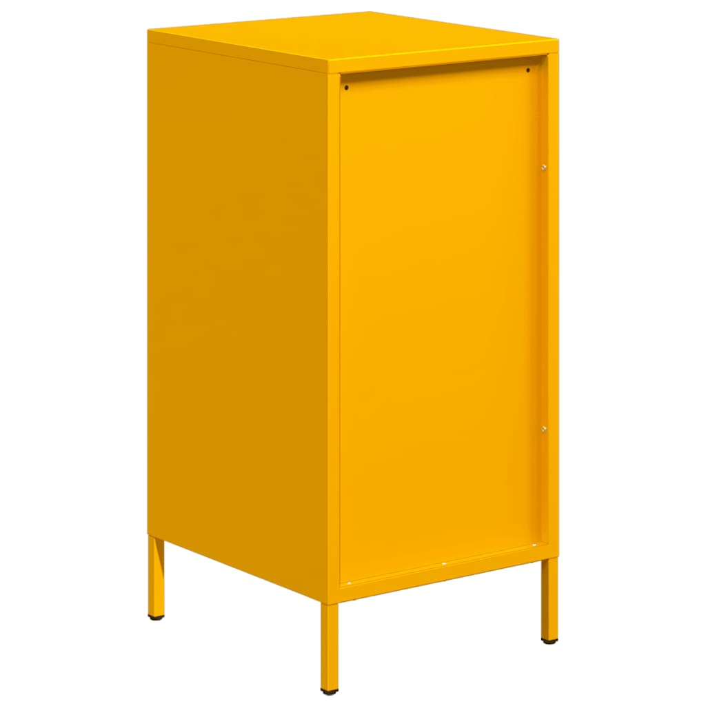 Buffet jaune moutarde 35x39x73,5 cm acier laminé à froid - XIOS