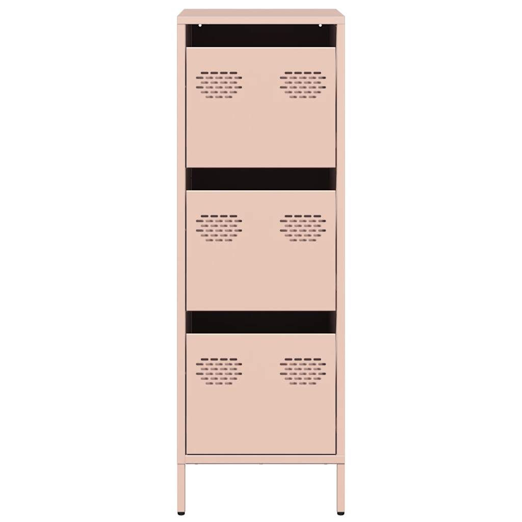 Buffet haut rose 39x35x103,5 cm acier - XIOS