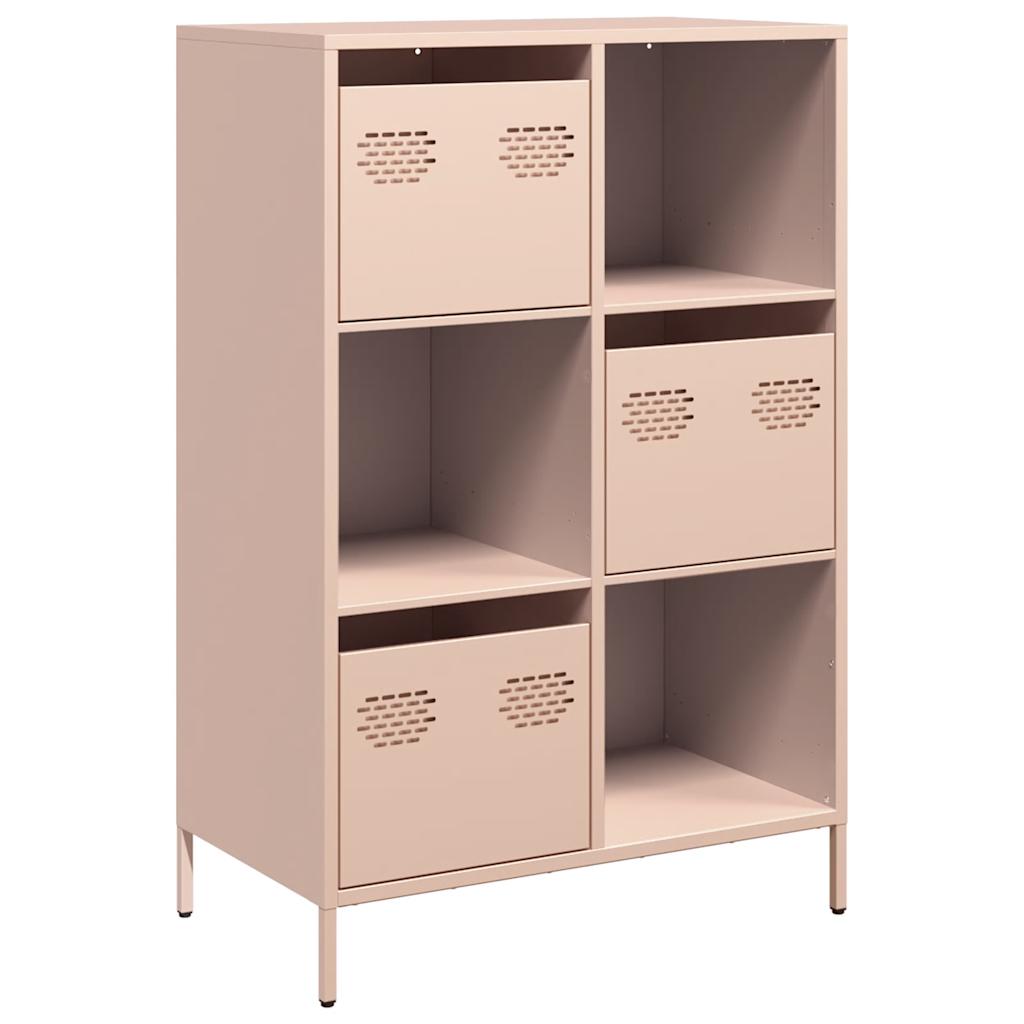 Buffet haut rose 68x39x103,5 cm acier - XIOS