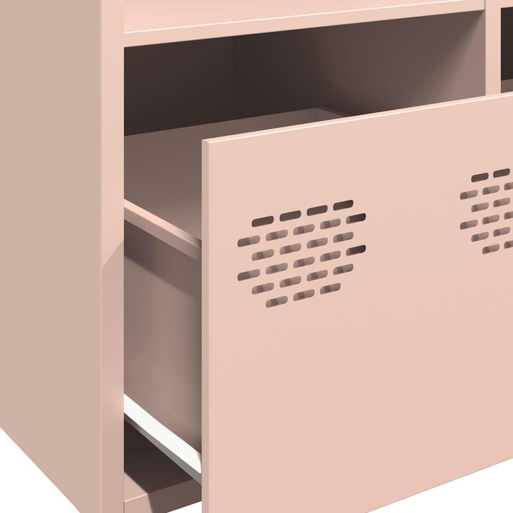 Buffet haut rose 68x39x103,5 cm acier - XIOS