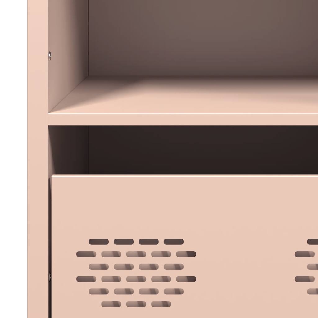 Buffet haut rose 68x39x103,5 cm acier - XIOS