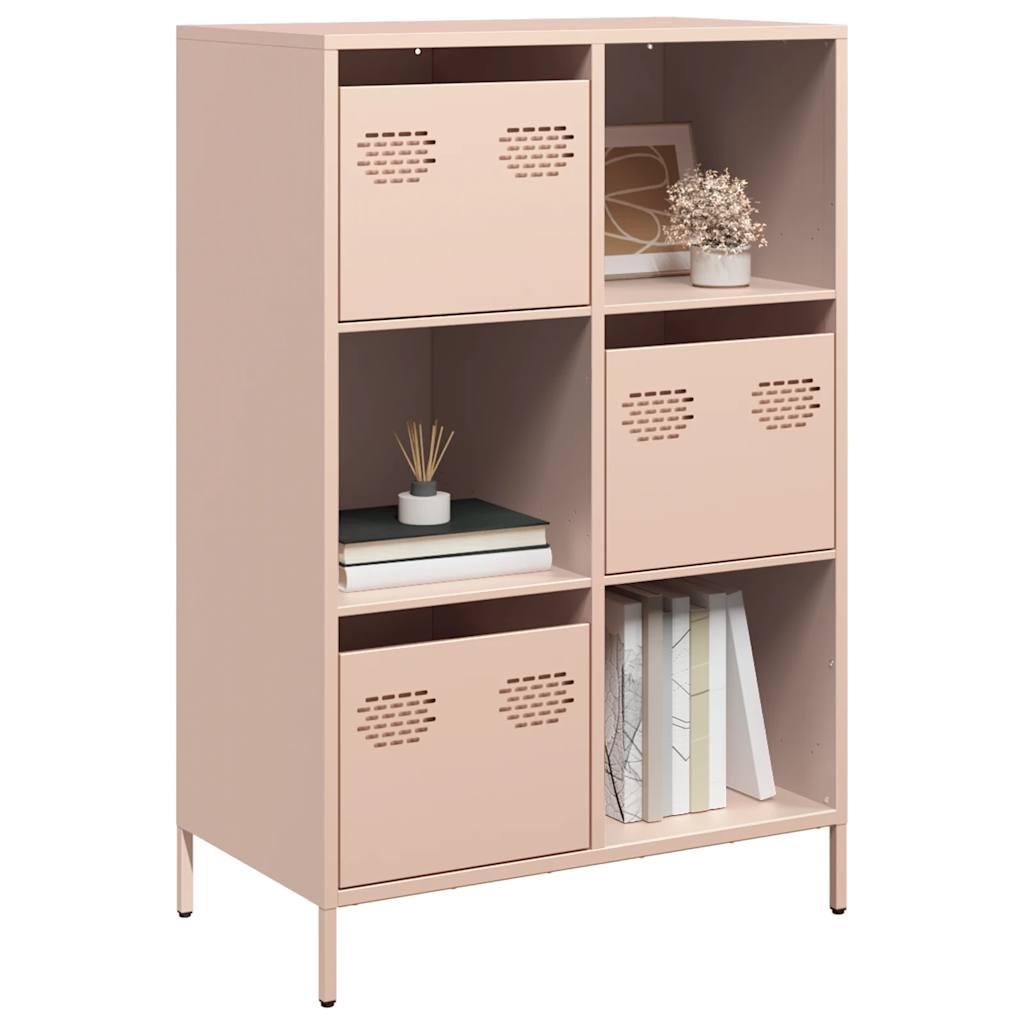 Buffet haut rose 68x39x103,5 cm acier - XIOS