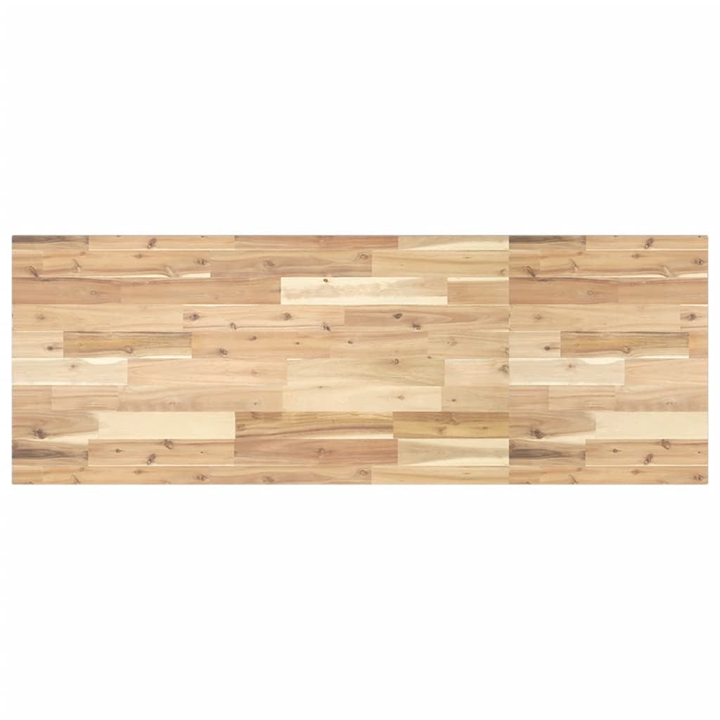 Étagère de vasque murale acier et bois massif d'acacia - XIOS