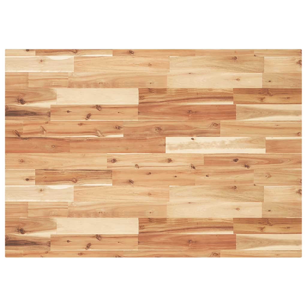 Étagère de vasque murale acier et bois massif d'acacia - XIOS
