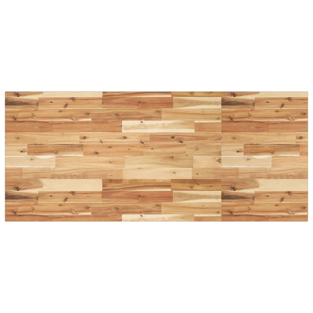 Étagère de vasque murale acier et bois massif d'acacia - XIOS