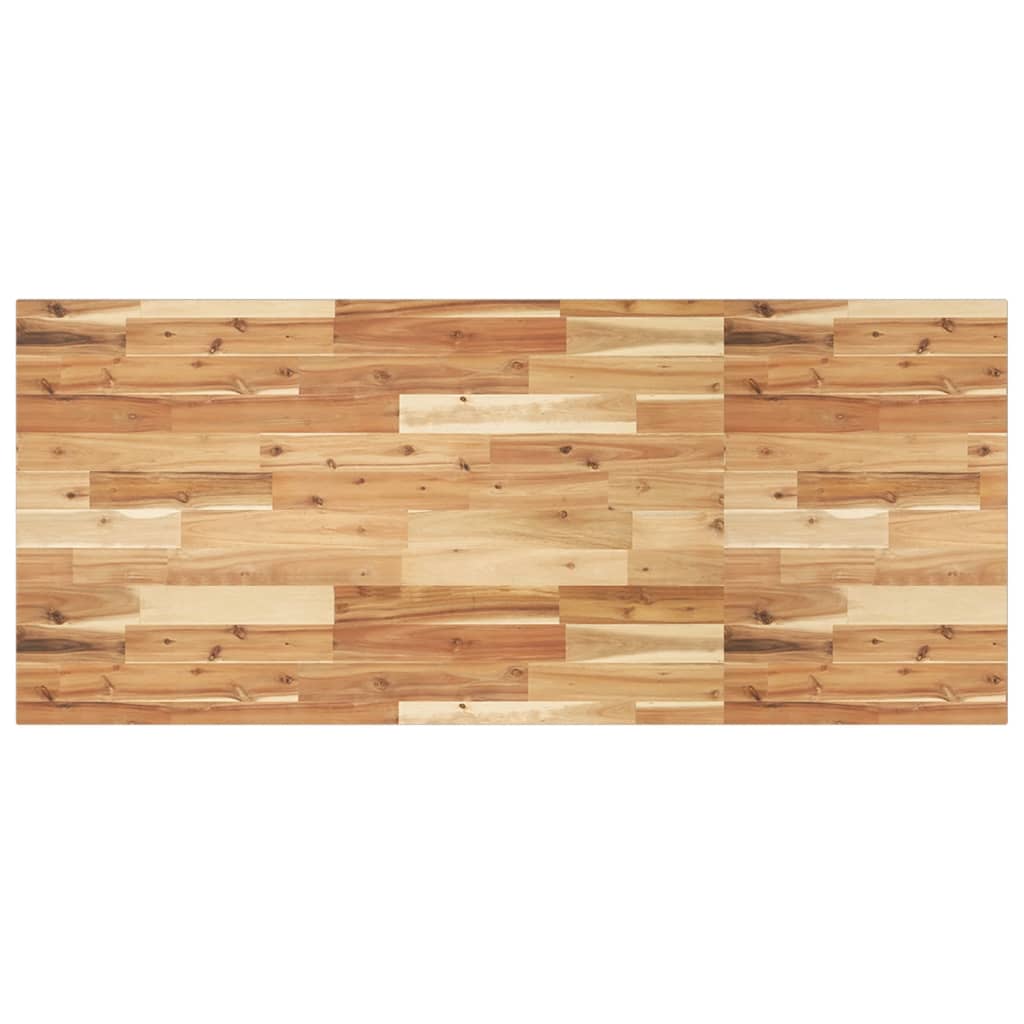Étagère de vasque murale acier et bois massif d'acacia - XIOS