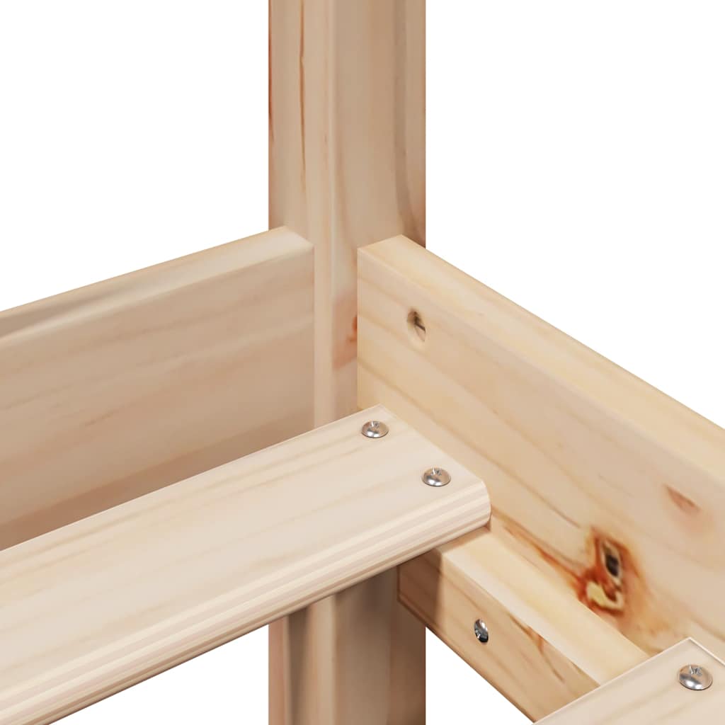 Cadre de lit sans matelas 140x190 cm bois de pin massif - XIOS