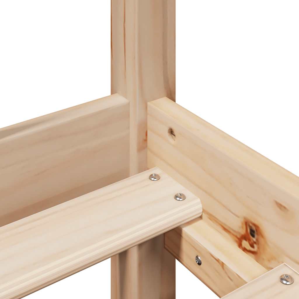 Cadre de lit sans matelas 120x200 cm bois de pin massif - XIOS