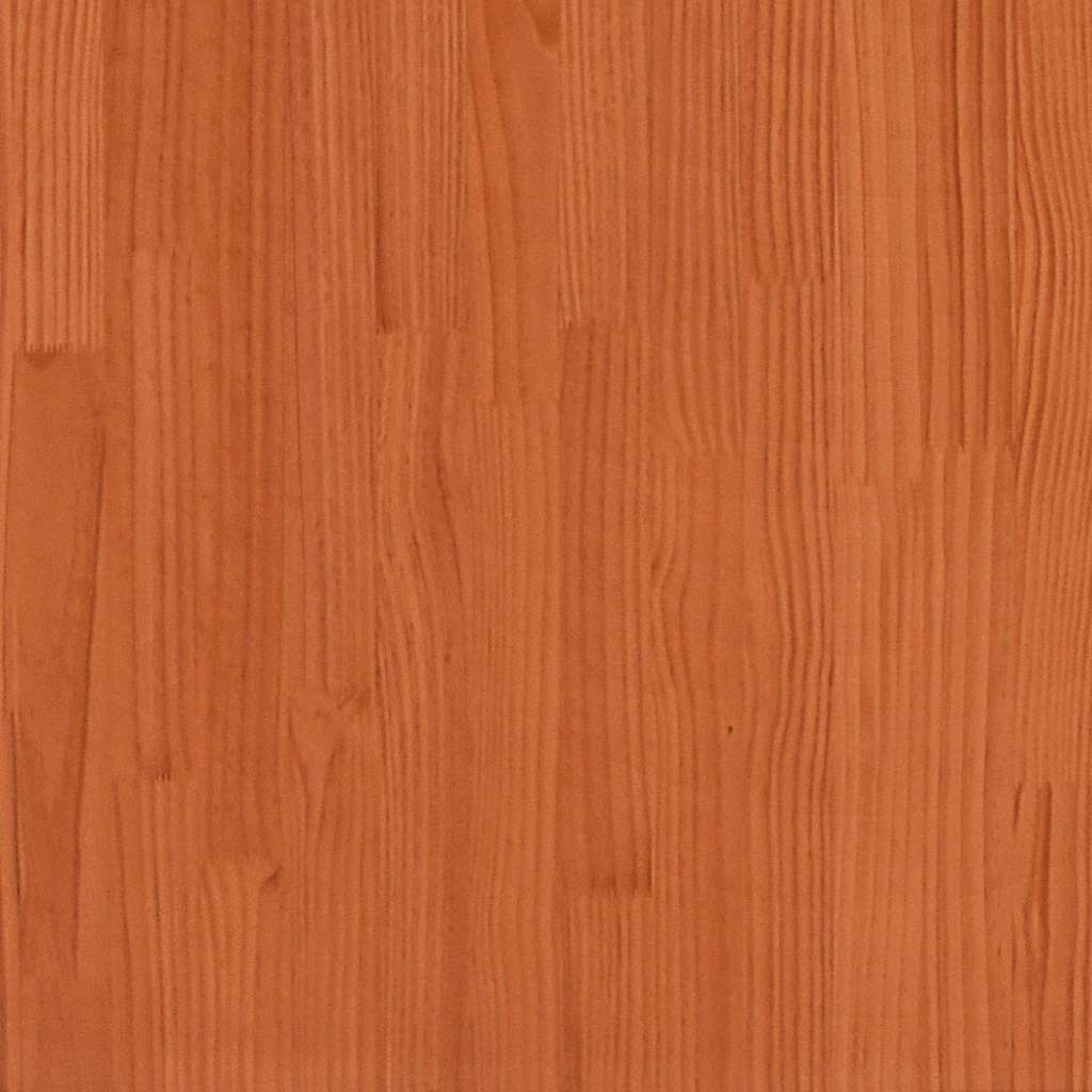 Cadre de lit sans matelas cire marron 150x200cm bois pin massif - XIOS