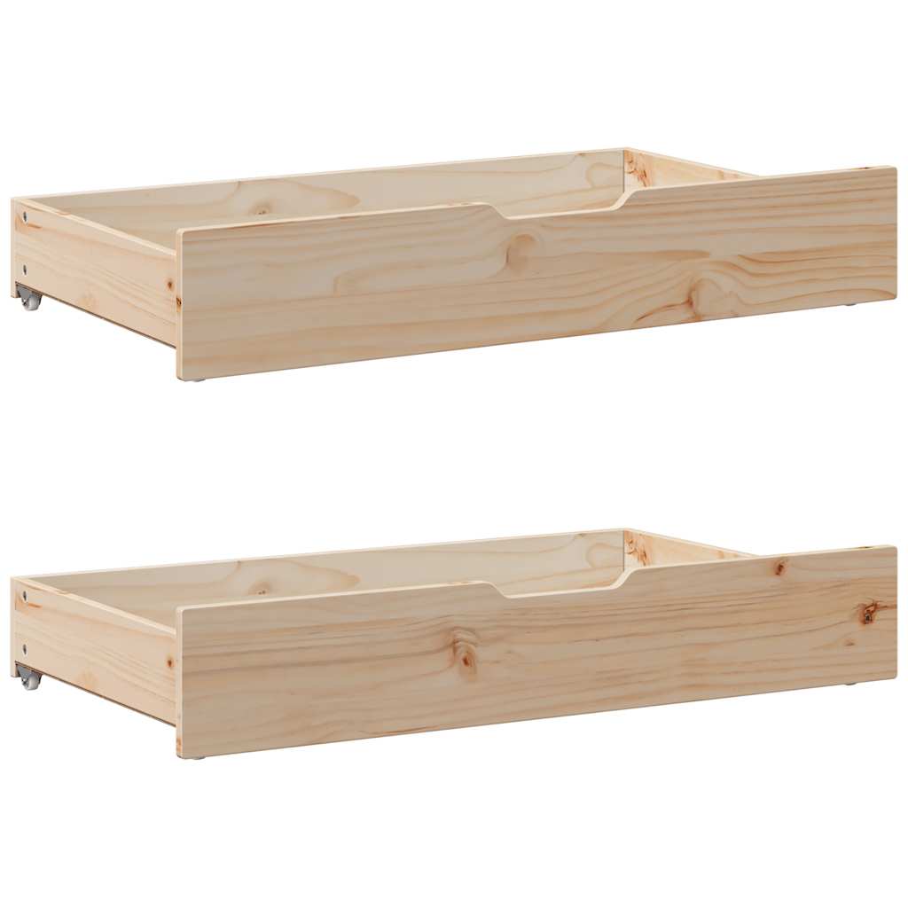 Cadre de lit sans matelas 75x190 cm bois de pin massif - XIOS