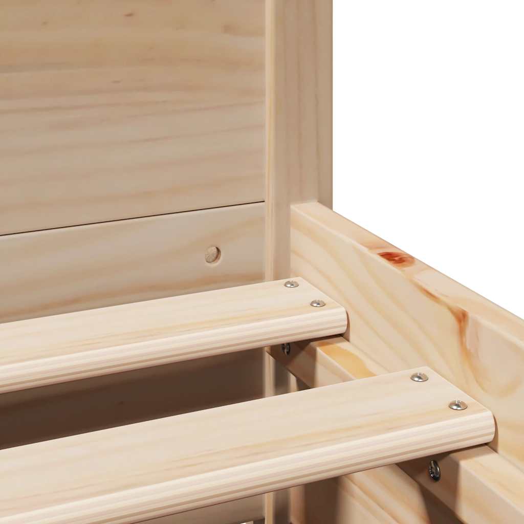 Cadre de lit sans matelas 140x190 cm bois de pin massif - XIOS