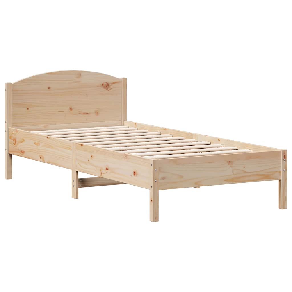 Cadre de lit sans matelas 100x200 cm bois massif de pin - XIOS