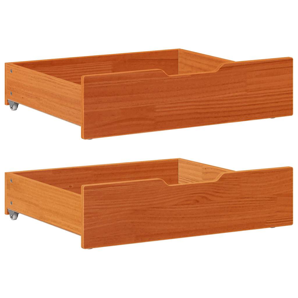Cadre de lit enfant avec tiroirs sans matelas 80x170 cm bois - XIOS
