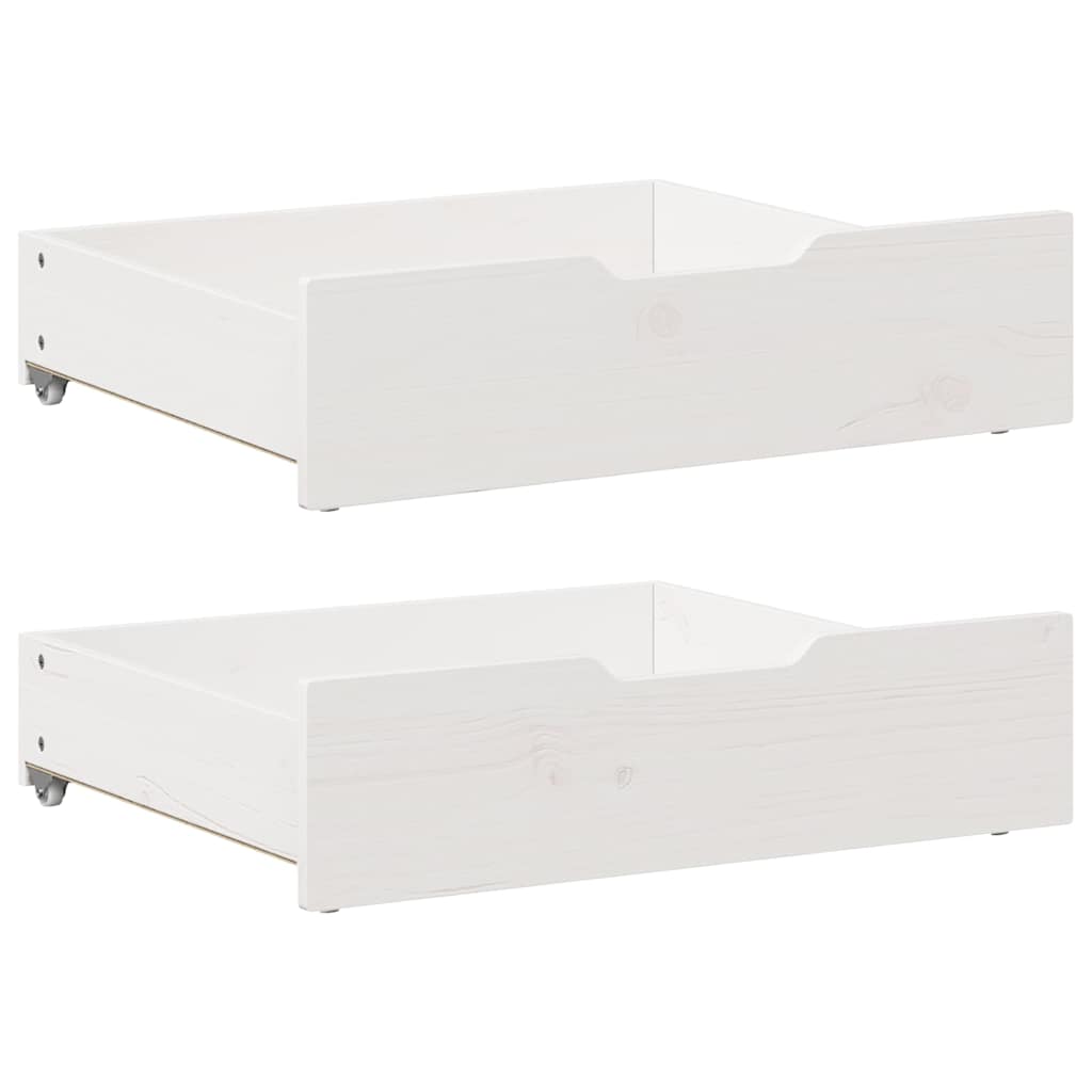 Cadre de lit enfant avec tiroirs sans matelas 70x140 cm bois - XIOS