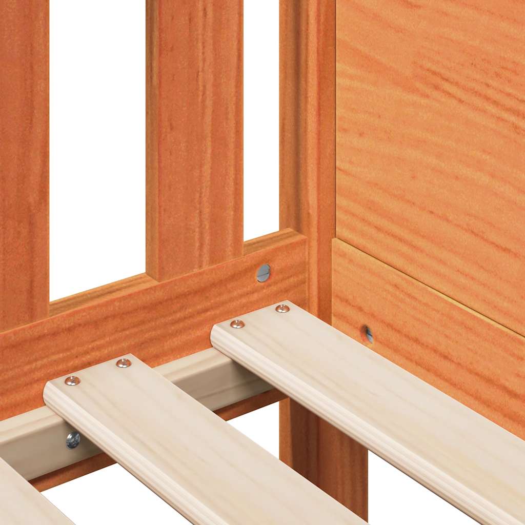 Cadre de lit enfant avec tiroirs sans matelas 70x140 cm bois - XIOS